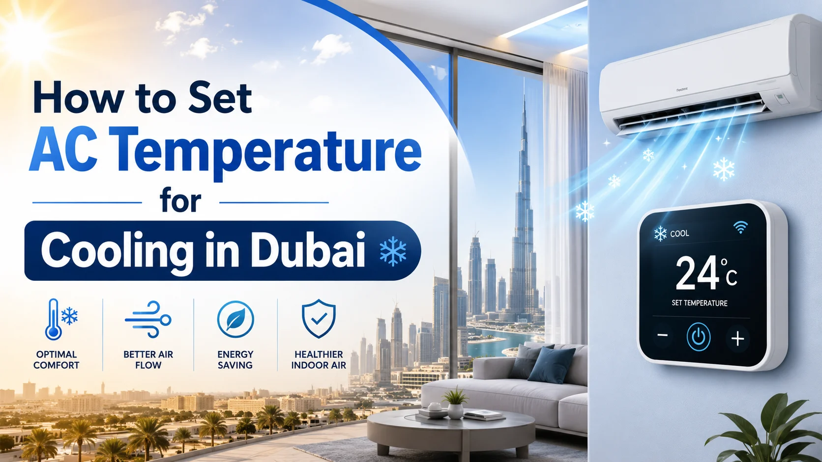 How to Set AC Temperature for Cooling in Dubai